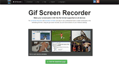 Desktop Screenshot of gifrecorder.com
